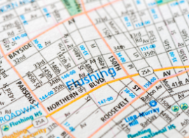Map of Flushing, NY